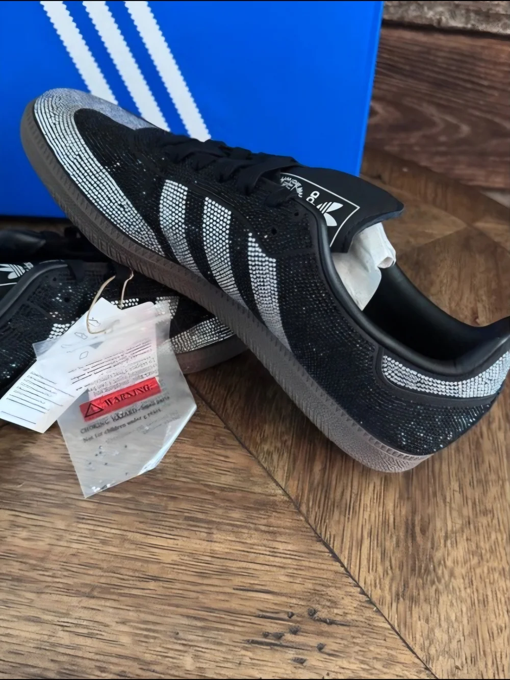 Brand NEW - Adidas Samba Rhinestone Embellished Women's Sneakers - Black